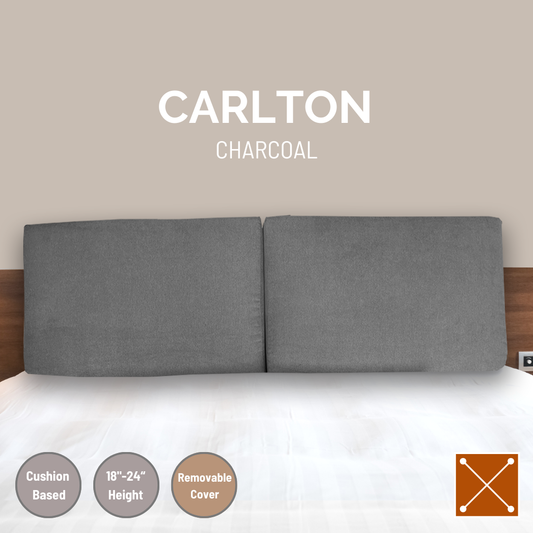 CARLTON Bed Rest - Charcoal