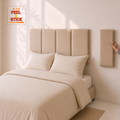 Peel & Stick DIY Wall Padding - Light beige